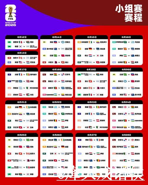 2026世界杯赛程直播最新安排全解